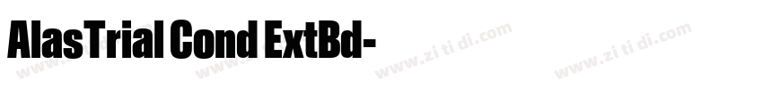 AlasTrial Cond ExtBd字体转换 AlasTrial Cond ExtBd字体转换